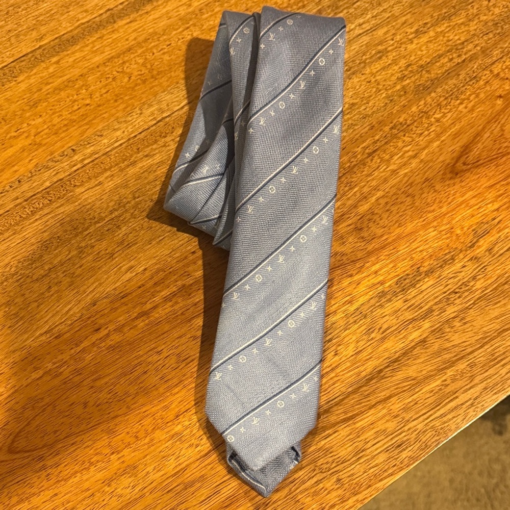 Louis Vuitton light blue Tie